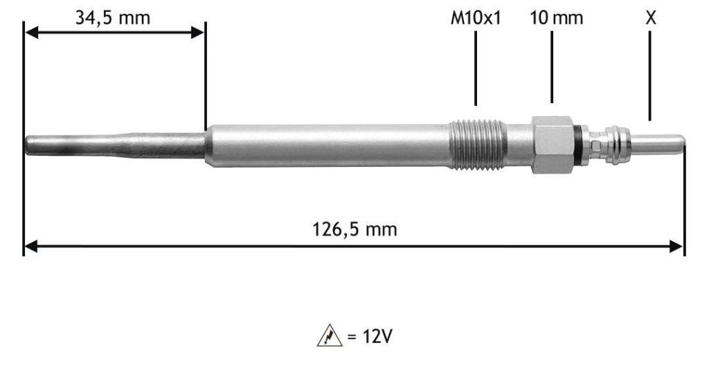 Bougie de préchauffage VALEO ref. 345122